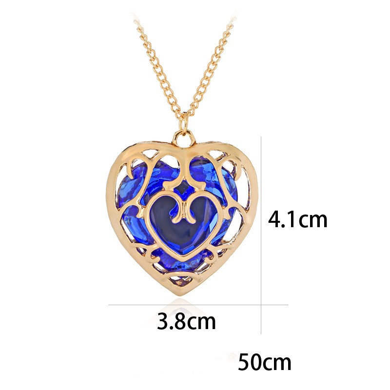 1 Piece Fashion Heart Shape Alloy Plating Rhinestones Women's Pendant Necklace display picture 10