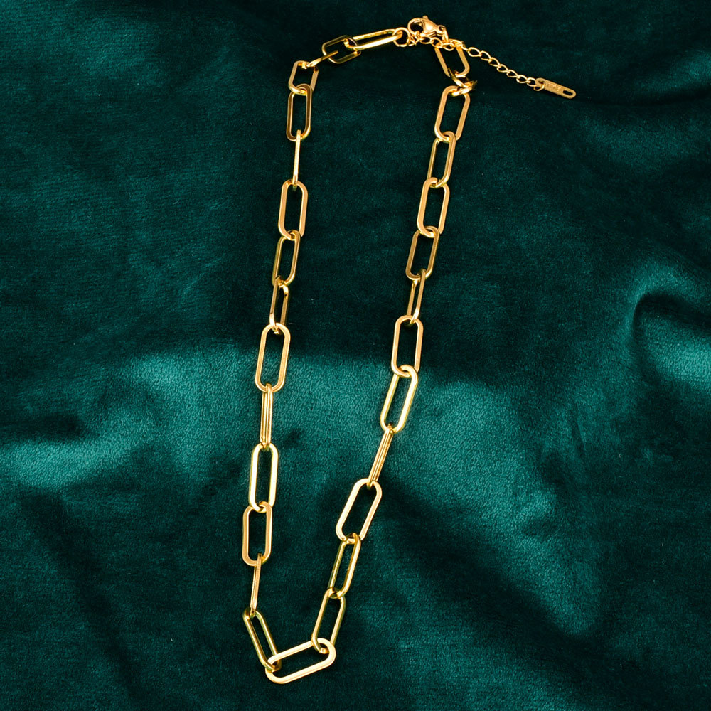 1 Piece Hip-hop Solid Color Titanium Steel Pendant Necklace display picture 3