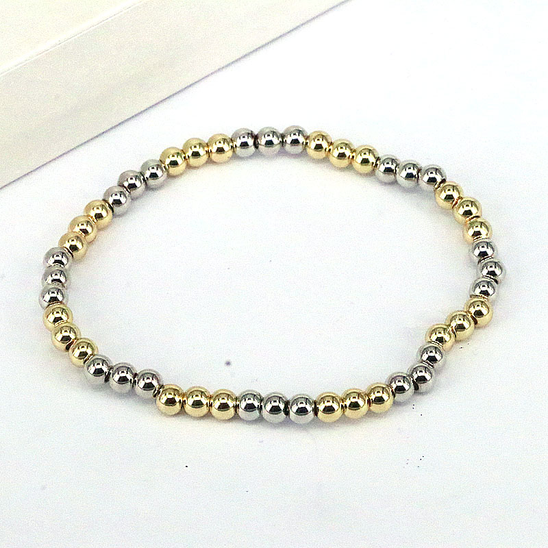 Fashion Geometric Round Copper Gold Plated Bracelets In Bulk display picture 5