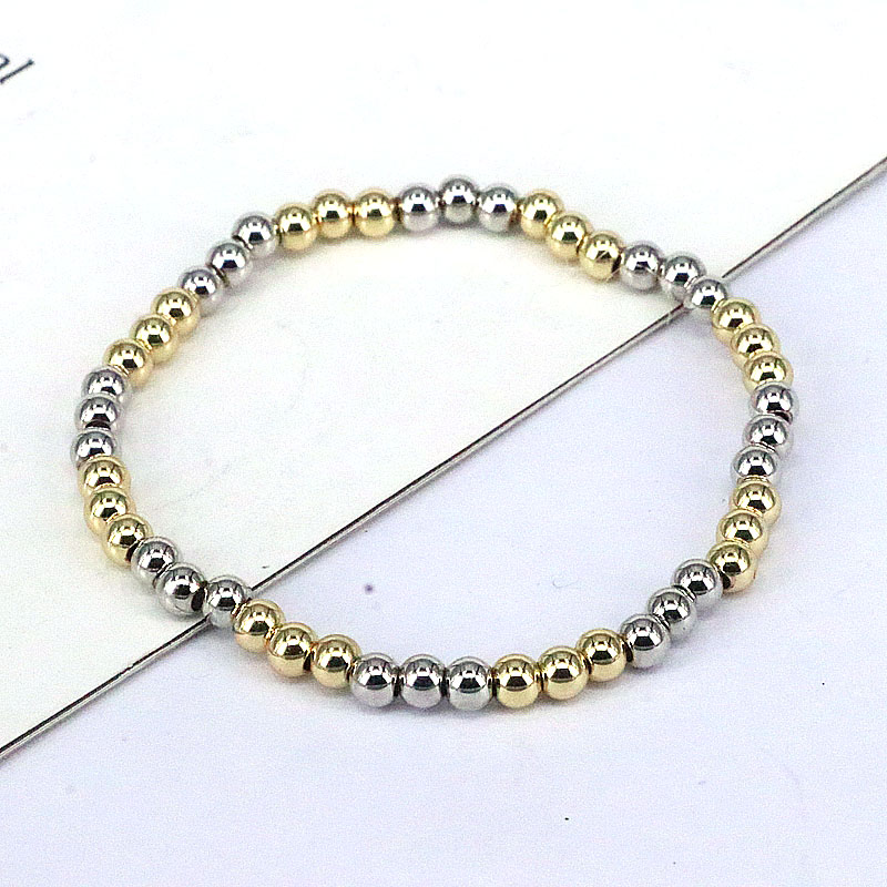 Fashion Geometric Round Copper Gold Plated Bracelets In Bulk display picture 4