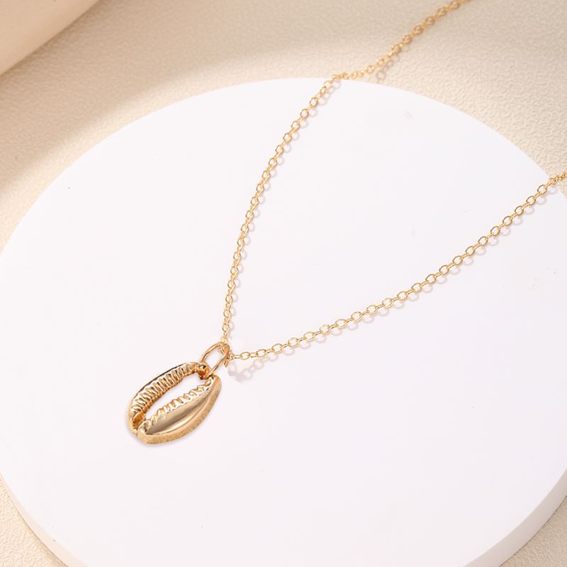 1 Piece Vacation Shell Alloy Shell Plating Women's Necklace display picture 3