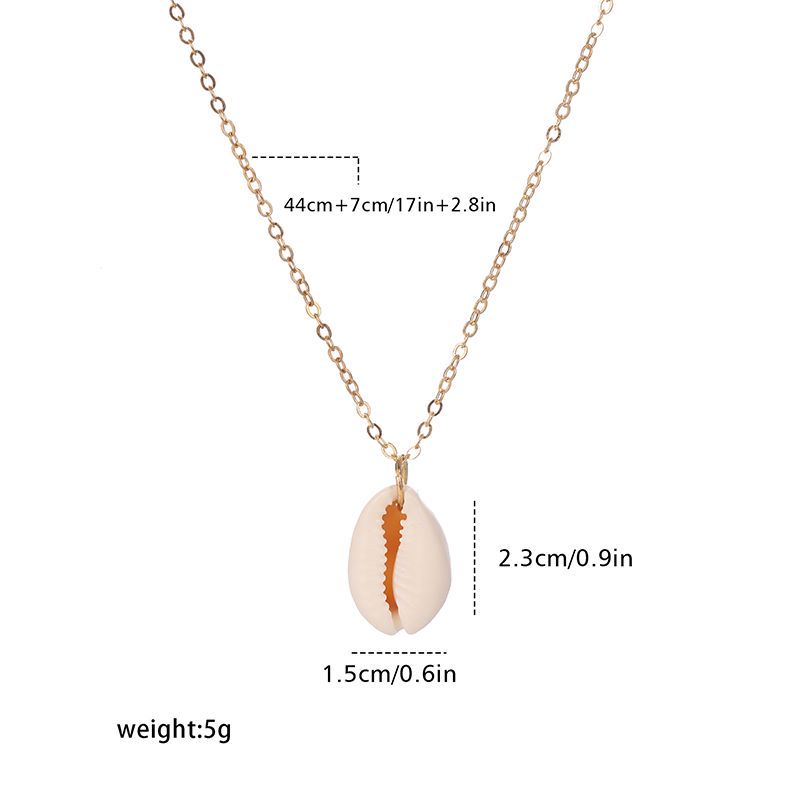 1 Piece Vacation Shell Alloy Shell Plating Women's Necklace display picture 1