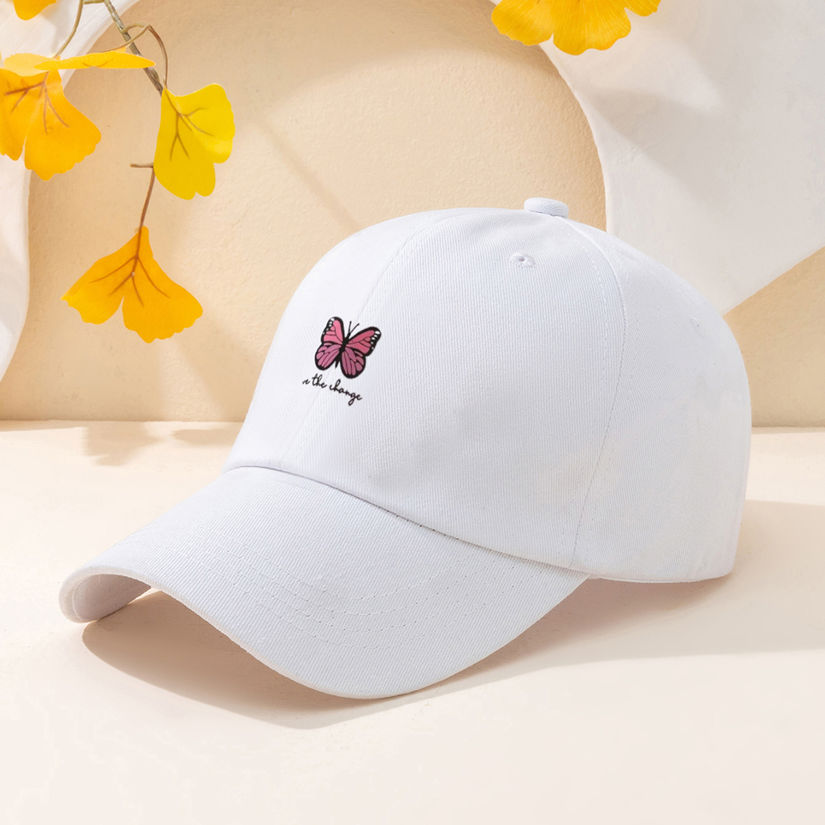 Unisex Sports Butterfly Printing Curved Eaves Baseball Cap display picture 3