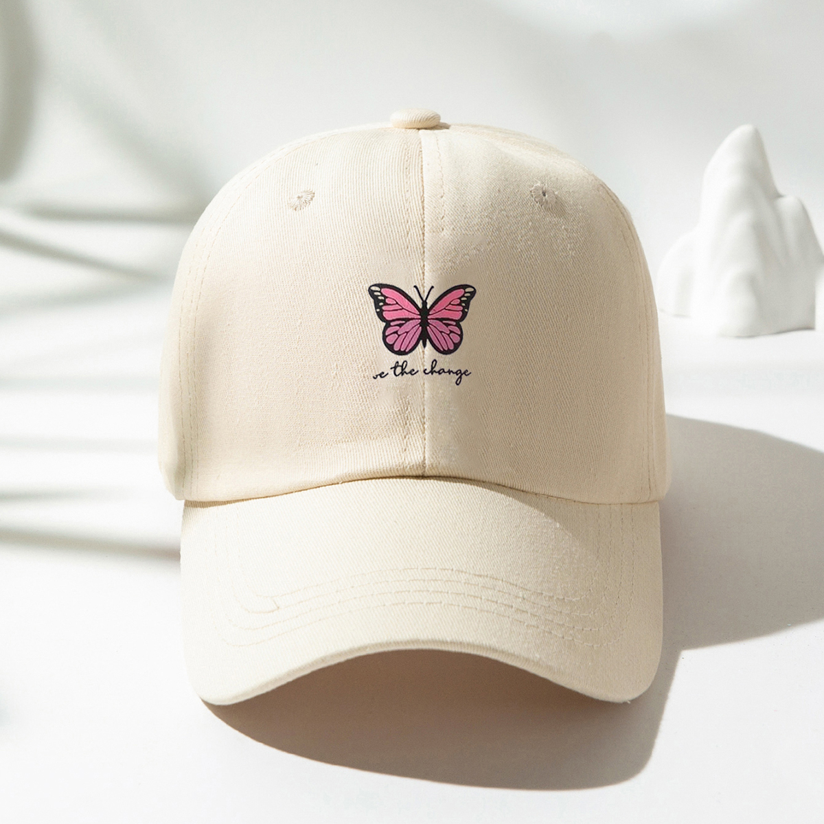 Unisex Sports Butterfly Printing Curved Eaves Baseball Cap display picture 7