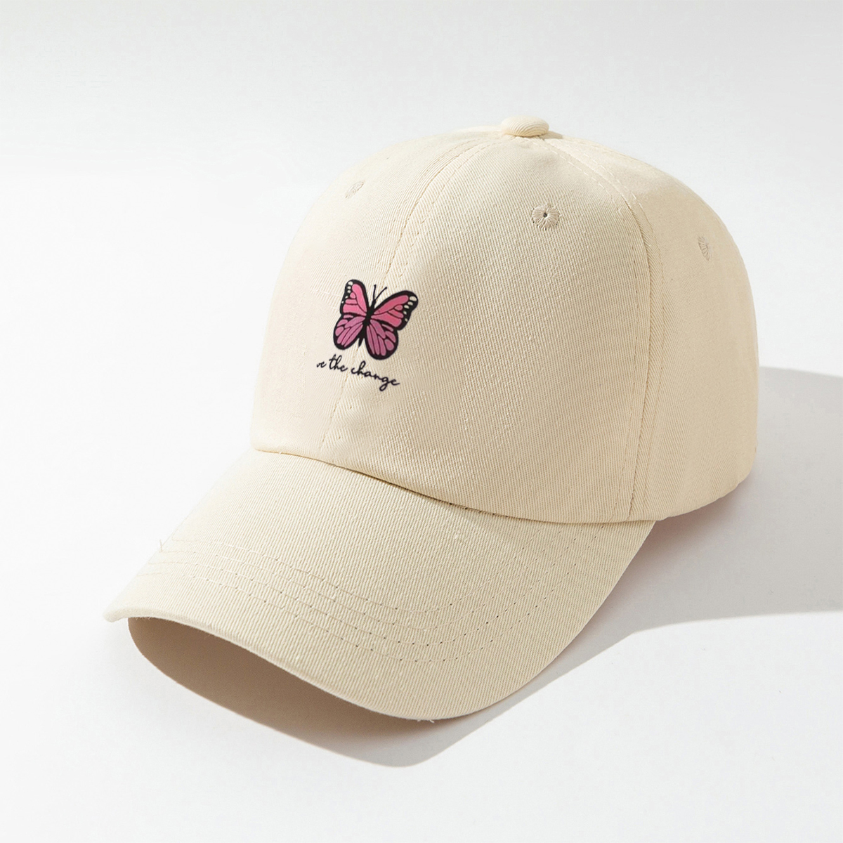 Unisex Sports Butterfly Printing Curved Eaves Baseball Cap display picture 8