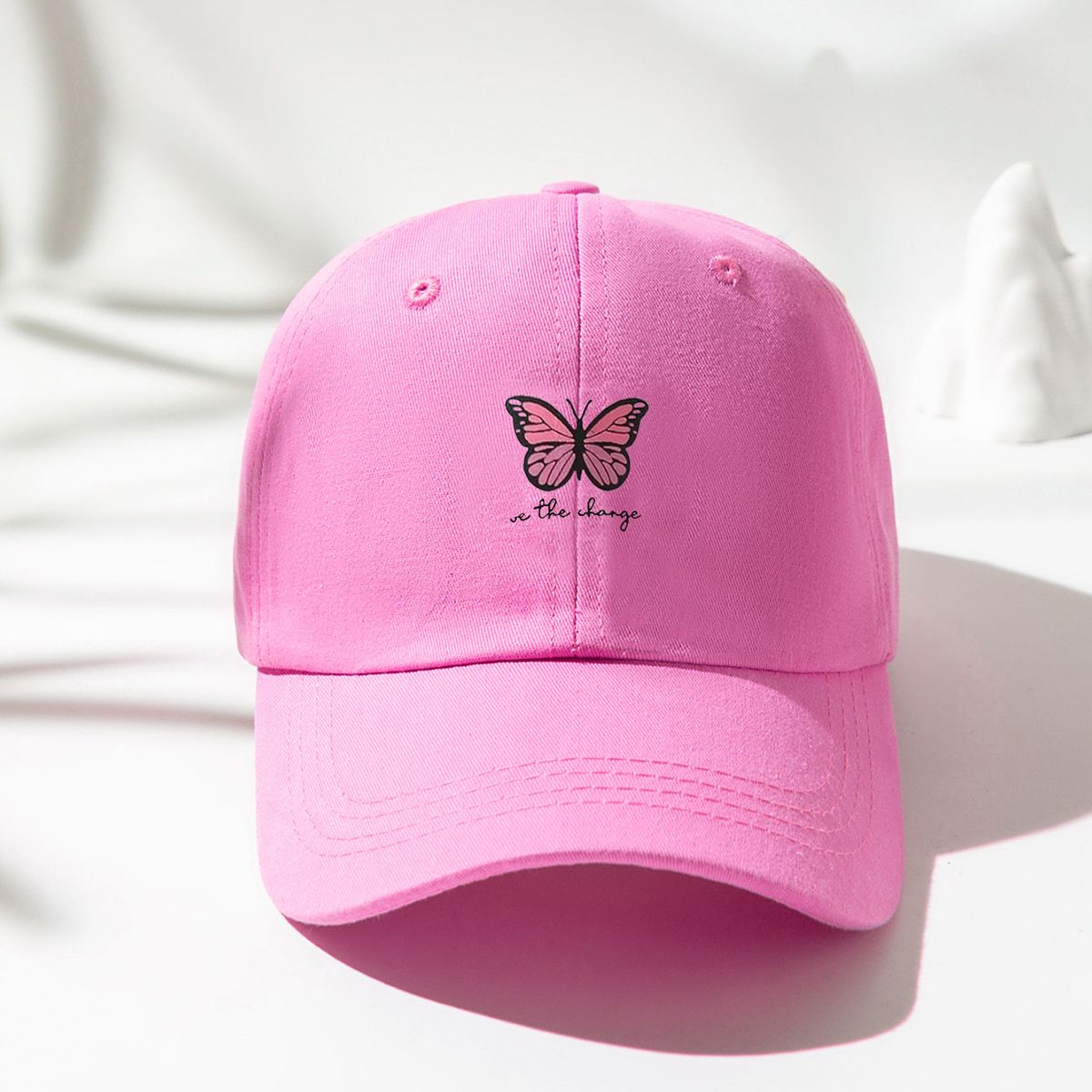 Unisex Sports Butterfly Printing Curved Eaves Baseball Cap display picture 5