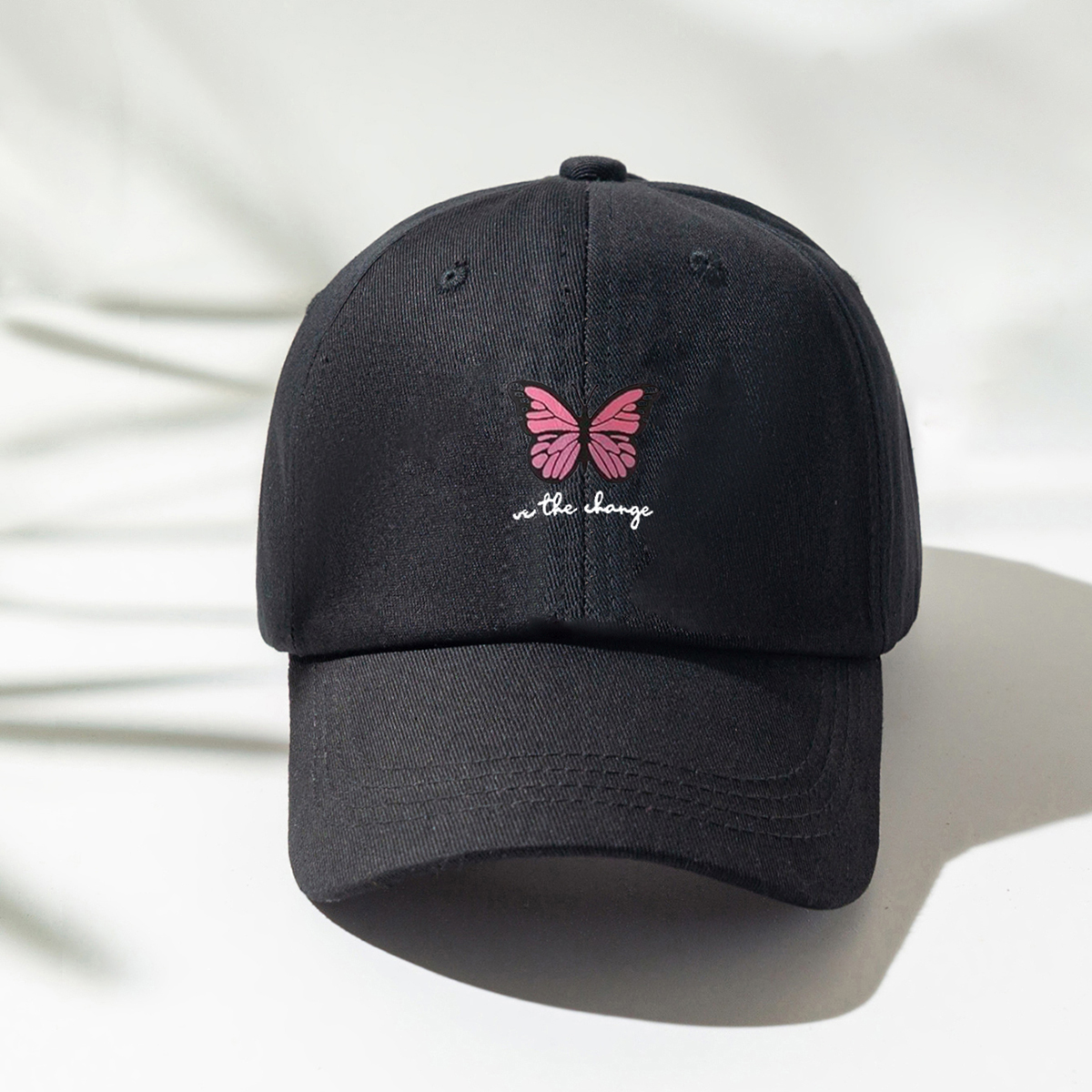 Unisex Sports Butterfly Printing Curved Eaves Baseball Cap display picture 10