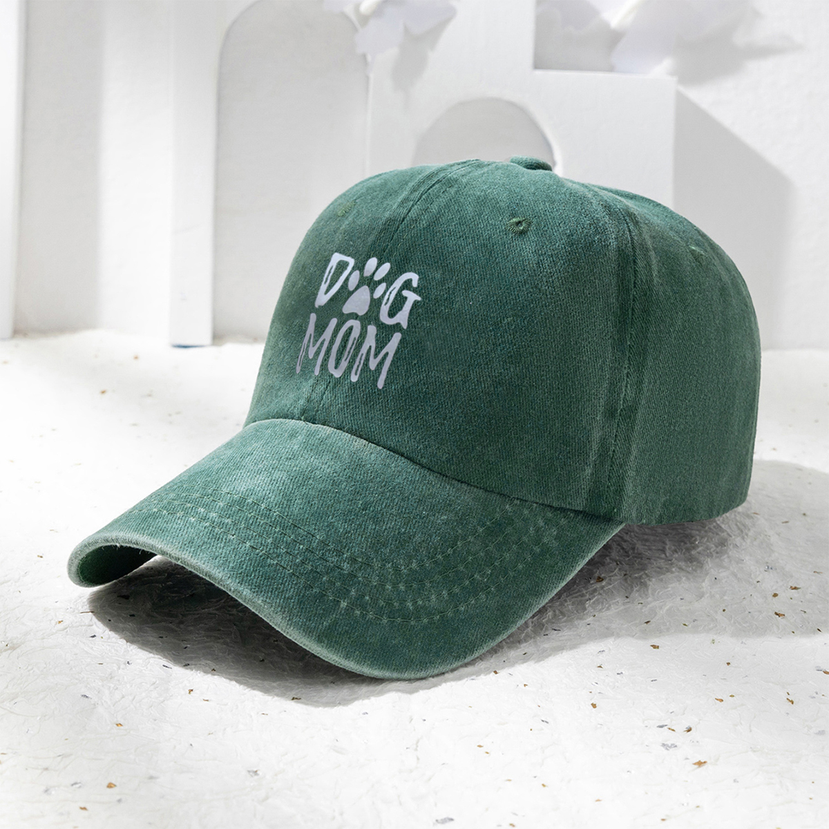 Unisex Fashion Letter Paw Print Printing Wide Eaves Baseball Cap display picture 6