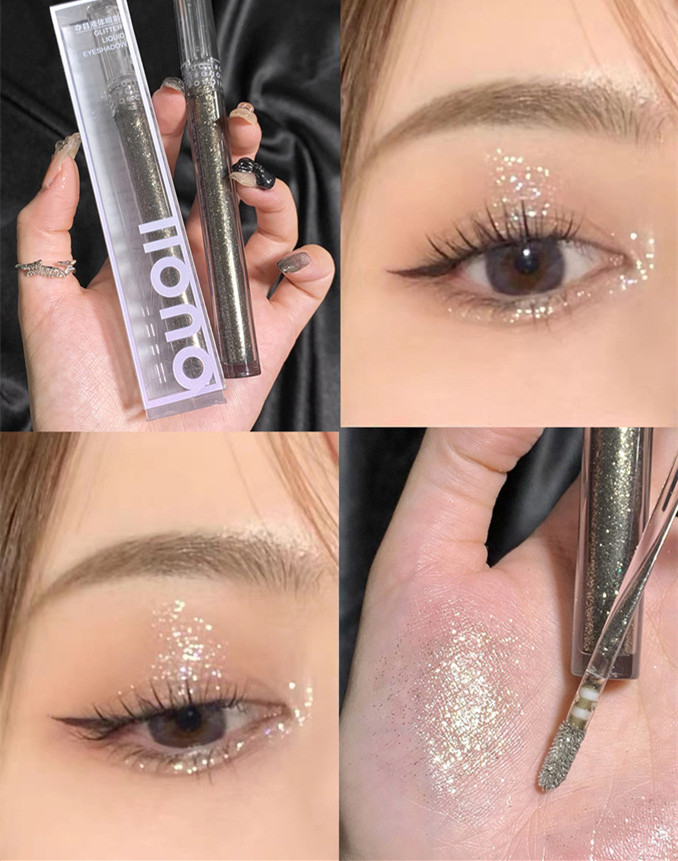 Fashion Solid Color Sequin Eye Shadow display picture 5