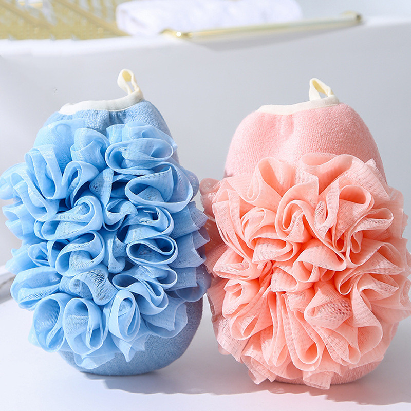 Simple Solid Color Soft Skin-friendly Bath Gloves display picture 2