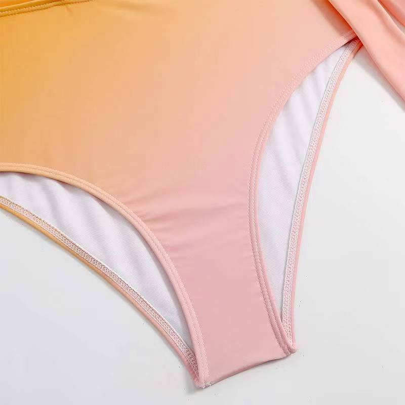 Mujeres Dulce Degradado De Color Poliéster Bikinis Juego De 2 Piezas display picture 4