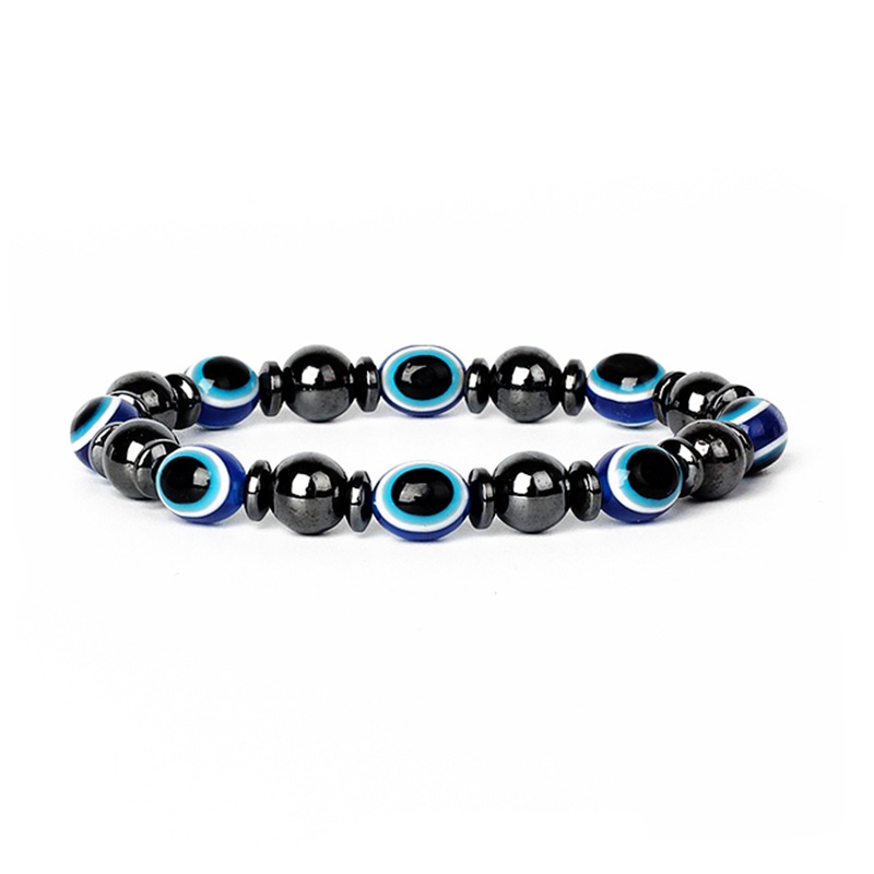 1 Piece Fashion Devil's Eye Natural Stone Beaded Inlay Bracelets display picture 5