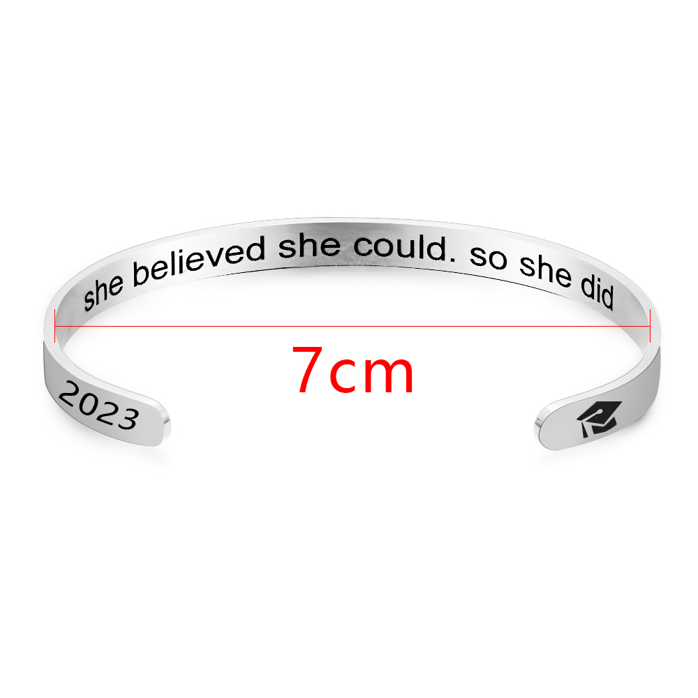 De Gros 1 Pièce Style Simple Lettre Numéro Acier Inoxydable Plaqué Argent Bracelet display picture 2