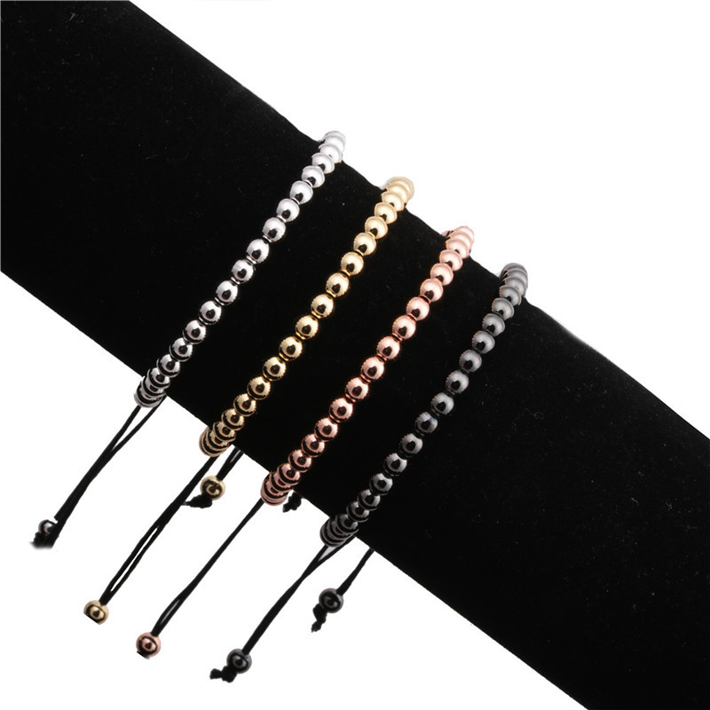 Fashion Round Copper Beaded Bracelets display picture 5