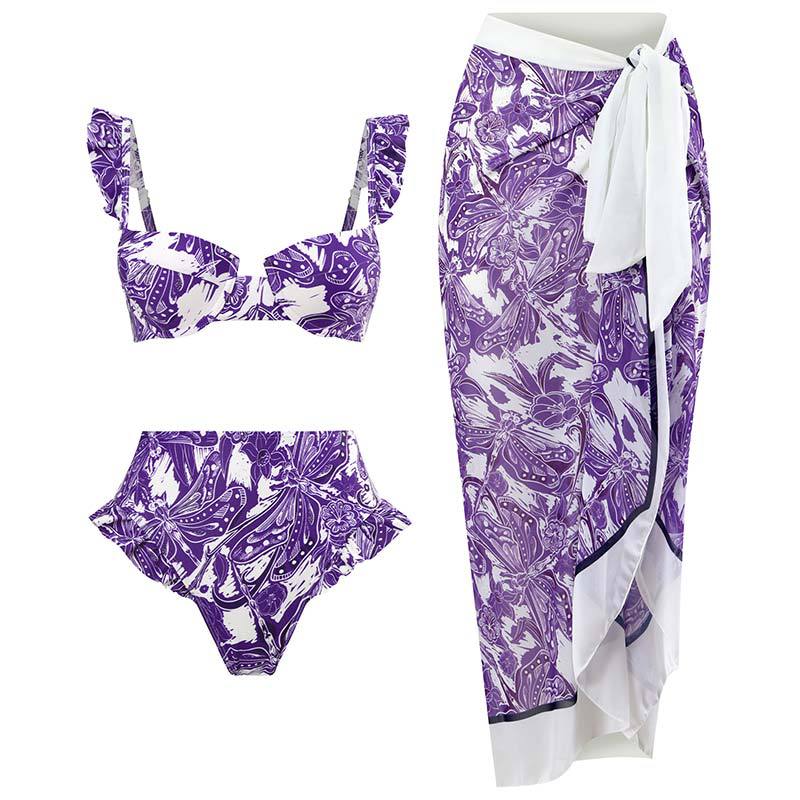 Mujeres Floral Ditsy Bikinis Traje De Baño display picture 3