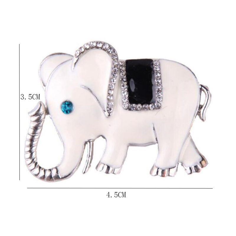 Cute Elephant Alloy Plating Rhinestones Women's Brooches 1 Piece display picture 5