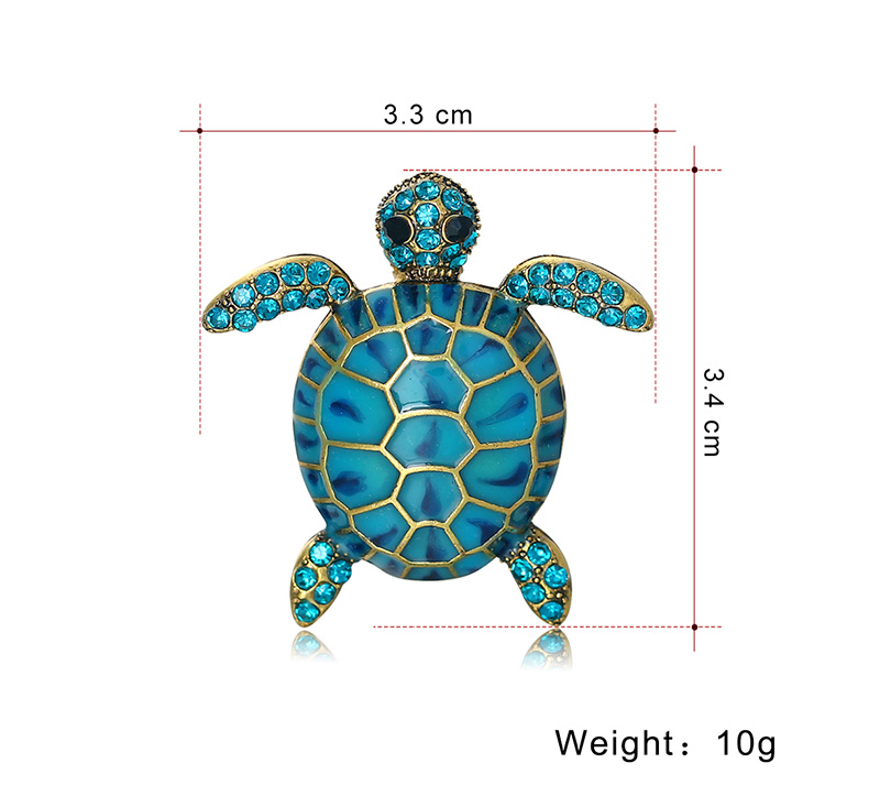Fashion Tortoise Alloy Inlay Rhinestones Unisex Brooches display picture 1