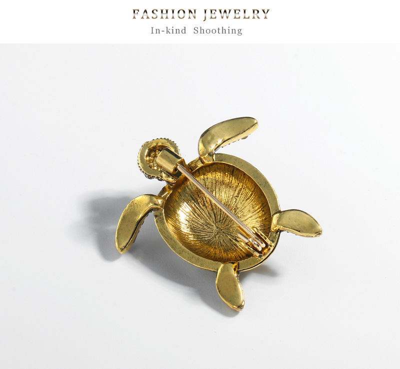 Fashion Tortoise Alloy Inlay Rhinestones Unisex Brooches display picture 3