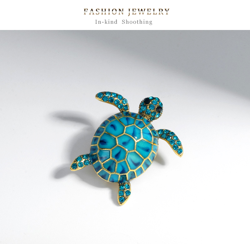 Fashion Tortoise Alloy Inlay Rhinestones Unisex Brooches display picture 6