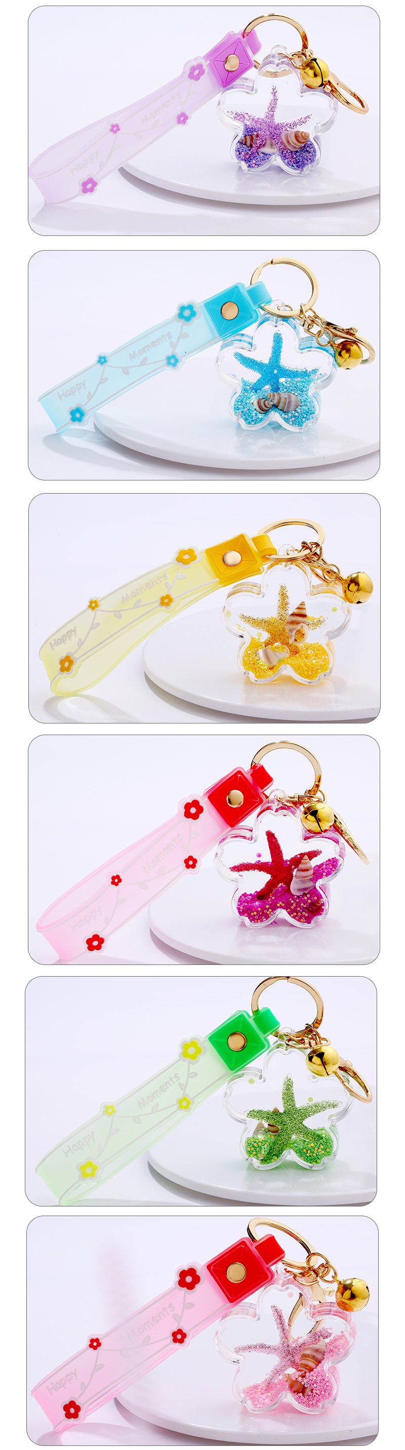 Cute Simple Style Star Pvc Arylic Acrylic Keychain display picture 11