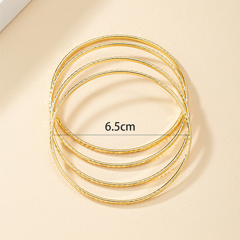 Fashion Circle Alloy Round Alloy Women's Bangle display picture 2