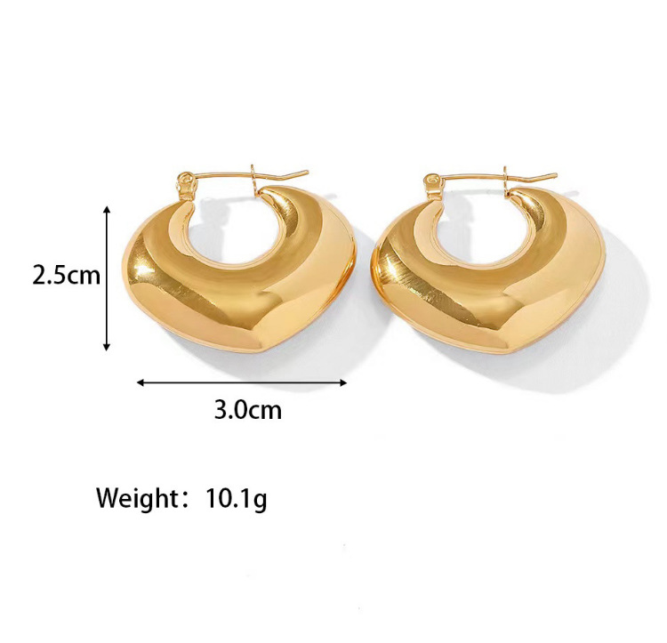 1 Pair Simple Style Knot Titanium Steel Plating Ear Studs display picture 6