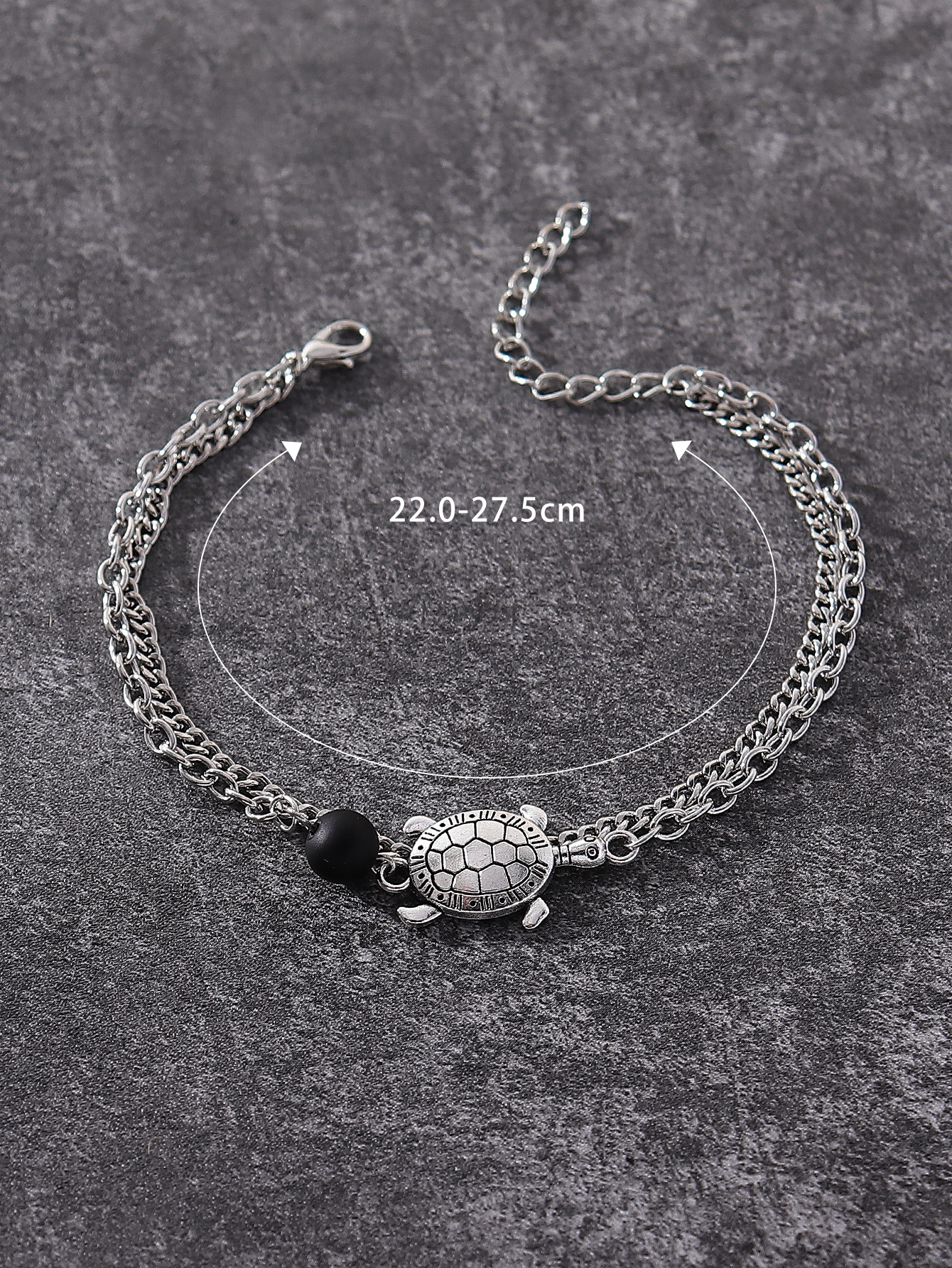 1 Piece Fashion Tortoise Feather Skull Alloy Men's Anklet display picture 9