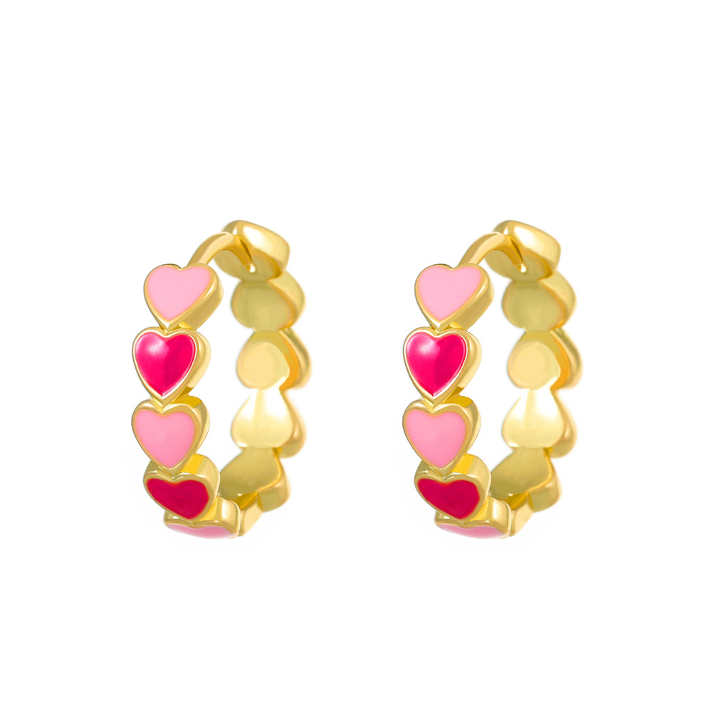 1 Pair Fashion Shamrock Heart Shape Mixed Materials Metal Copper Asymmetrical Sequins 18k Gold Plated Gold Plated Silver Plated St. Patrick Women's Drop Earrings display picture 10