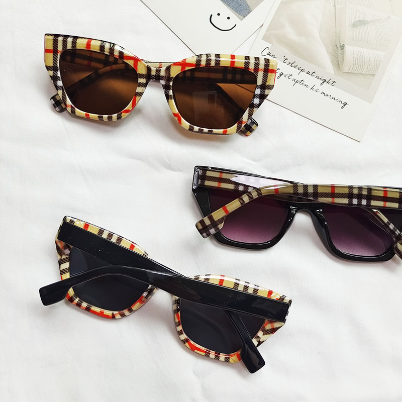 Fashion Color Block Pc Resin Cat Eye Patchwork Full Frame Women's Sunglasses display picture 4
