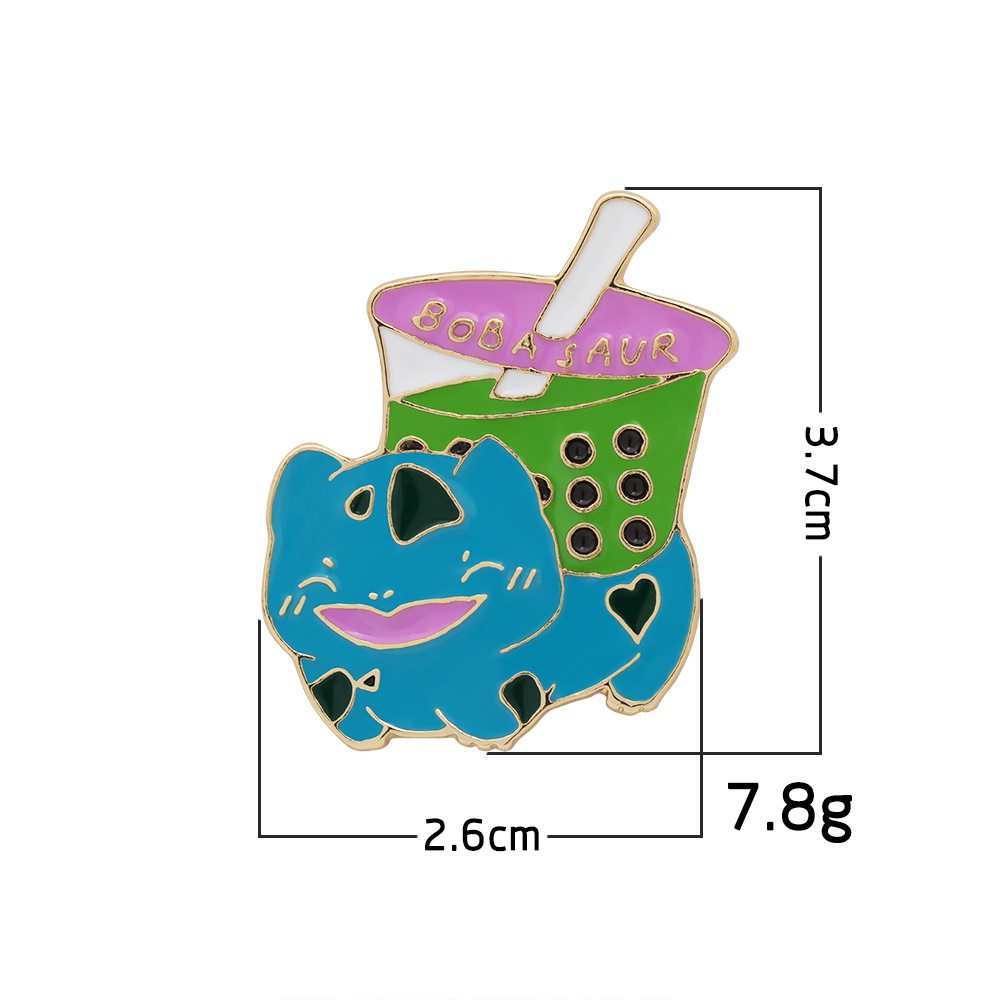 Cute Animal Alloy Metal Enamel Stoving Varnish Plating Unisex Brooches display picture 3