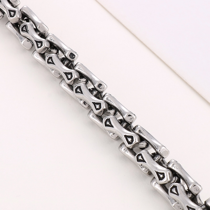 1 Piece Hip-hop Splicing Titanium Steel Bracelets display picture 10