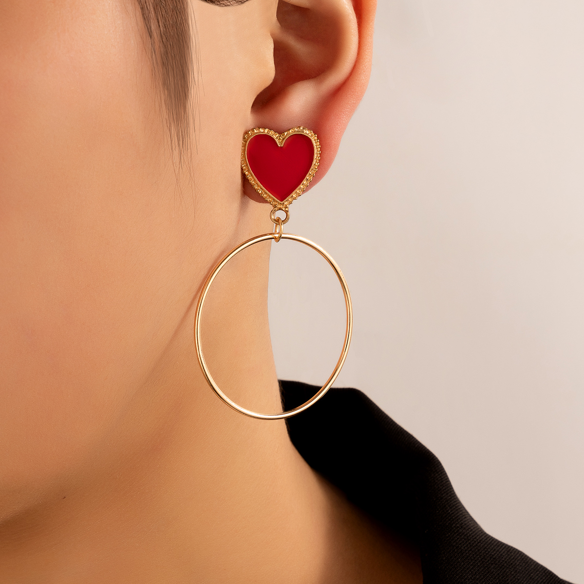 Simple Style Round Plating Alloy Earrings display picture 5