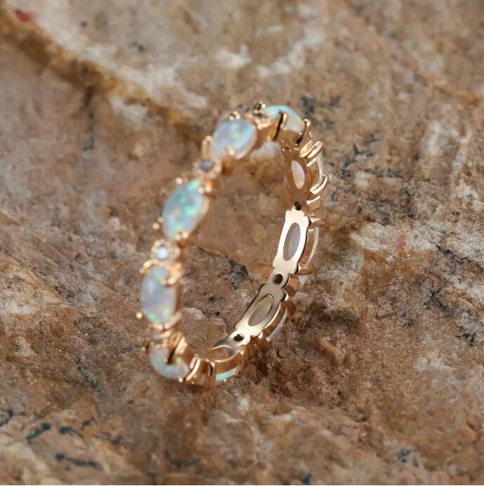1 Piece Glam Wedding French Style Solid Color Alloy Inlay Artificial Gemstones Women's Rings display picture 2