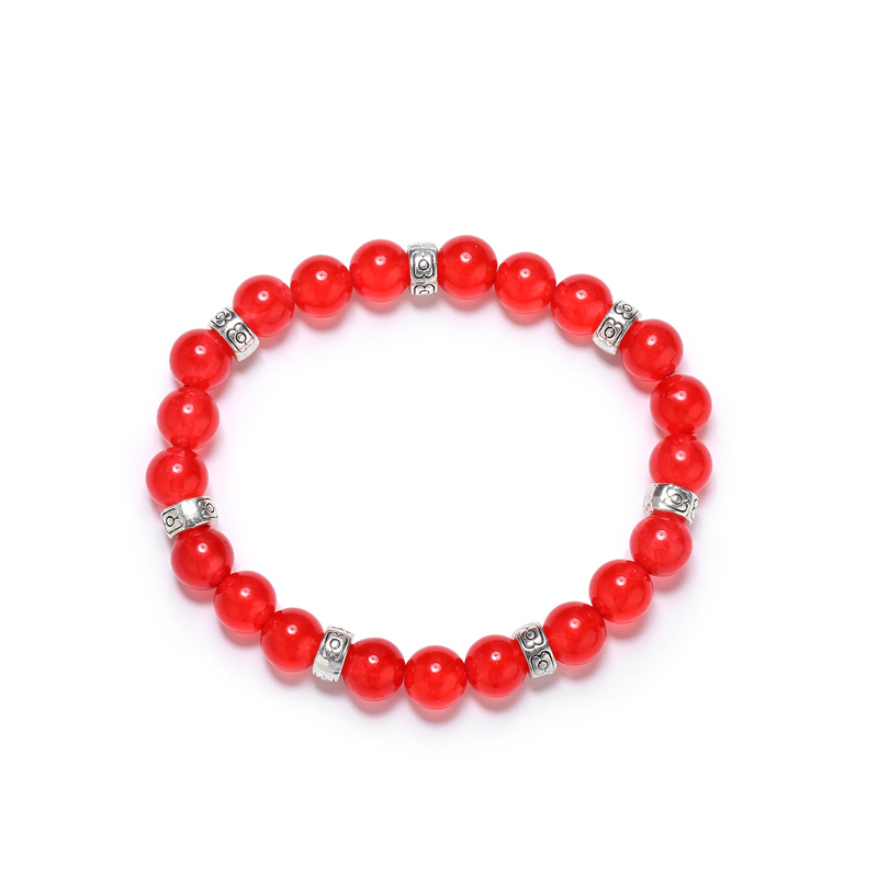 Fashion Geometric Solid Color Natural Stone Bracelets display picture 3