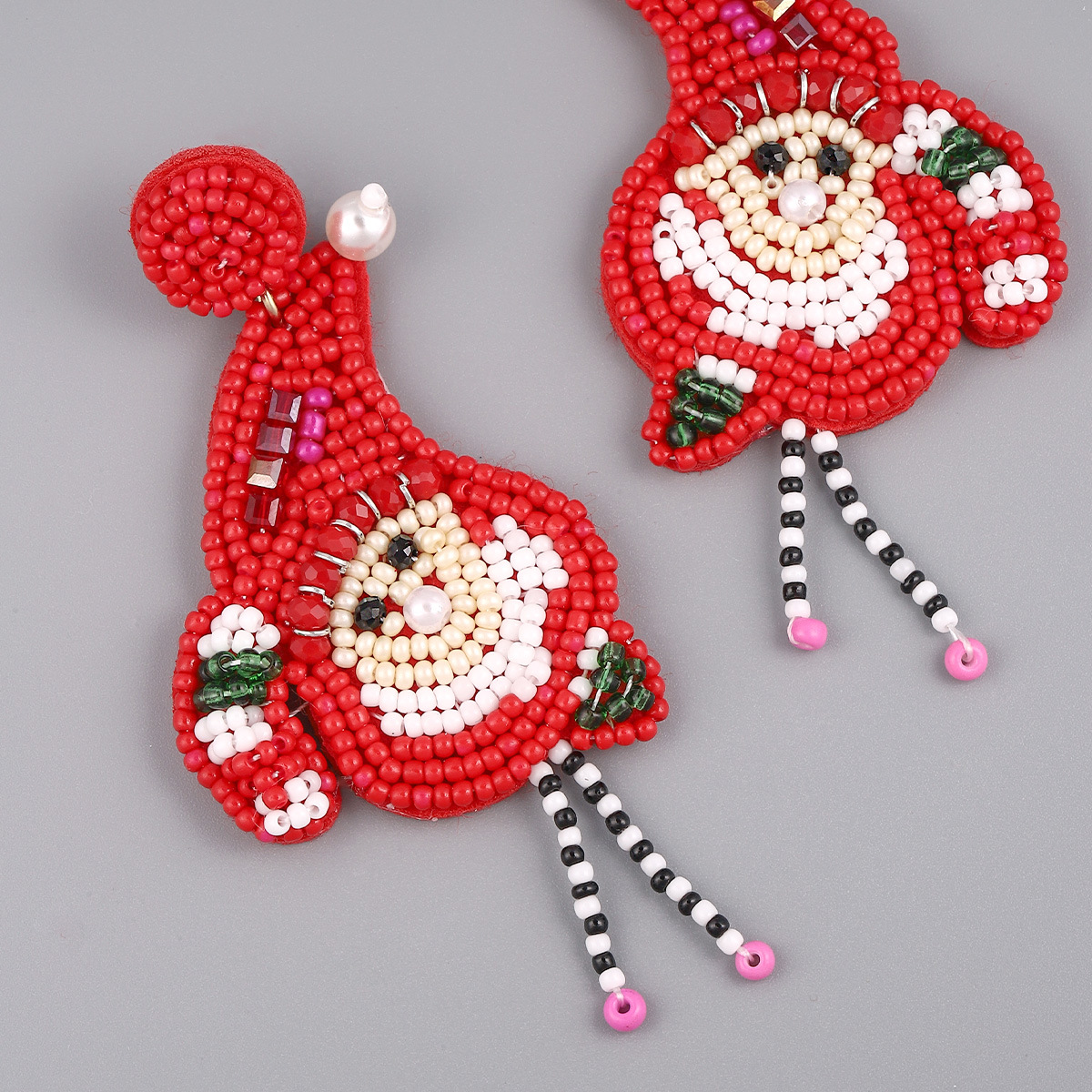 1 Pair Cute Fashion Christmas Tree Elk Plastic Handmade Christmas Women's Drop Earrings display picture 6