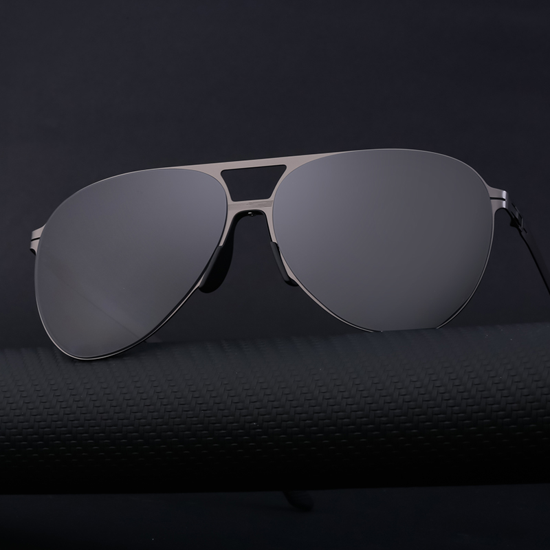 Casual Vintage Style Fashion Solid Color Nylon Toad Glasses Full Frame Men's Sunglasses display picture 1