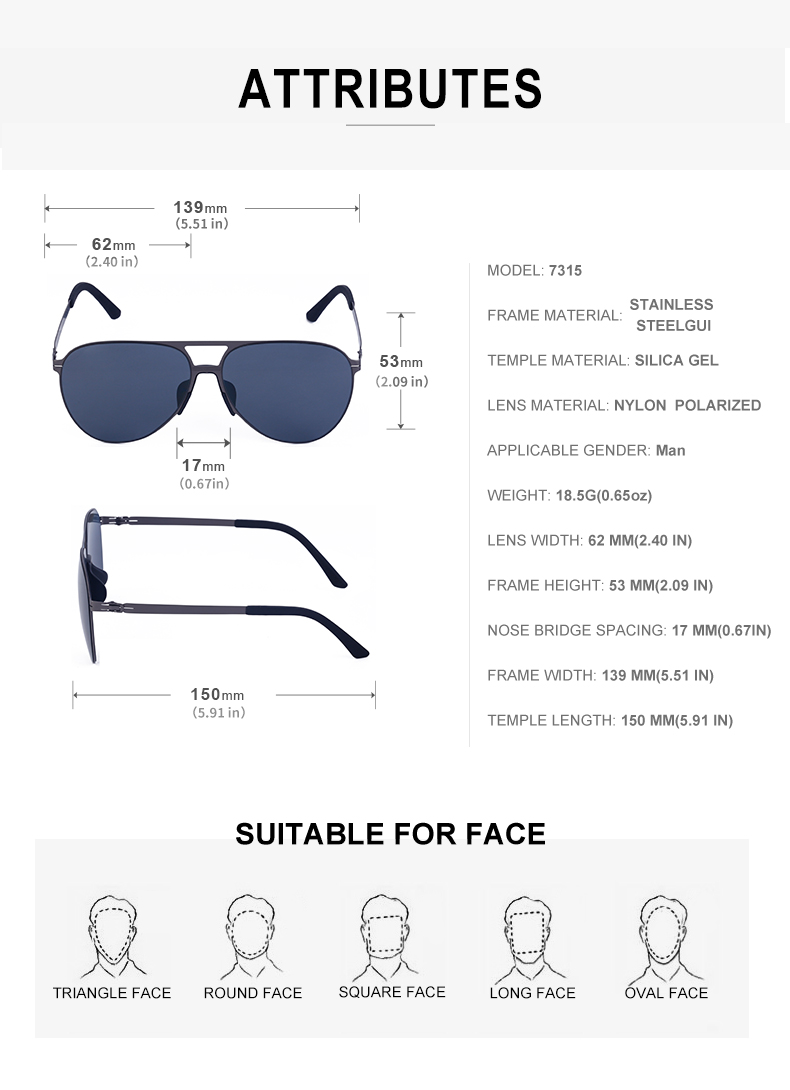 Casual Vintage Style Fashion Solid Color Nylon Toad Glasses Full Frame Men's Sunglasses display picture 5