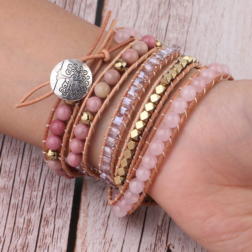 Fashion Color Block Natural Stone Plating Natural Stone Beads Bracelets display picture 2