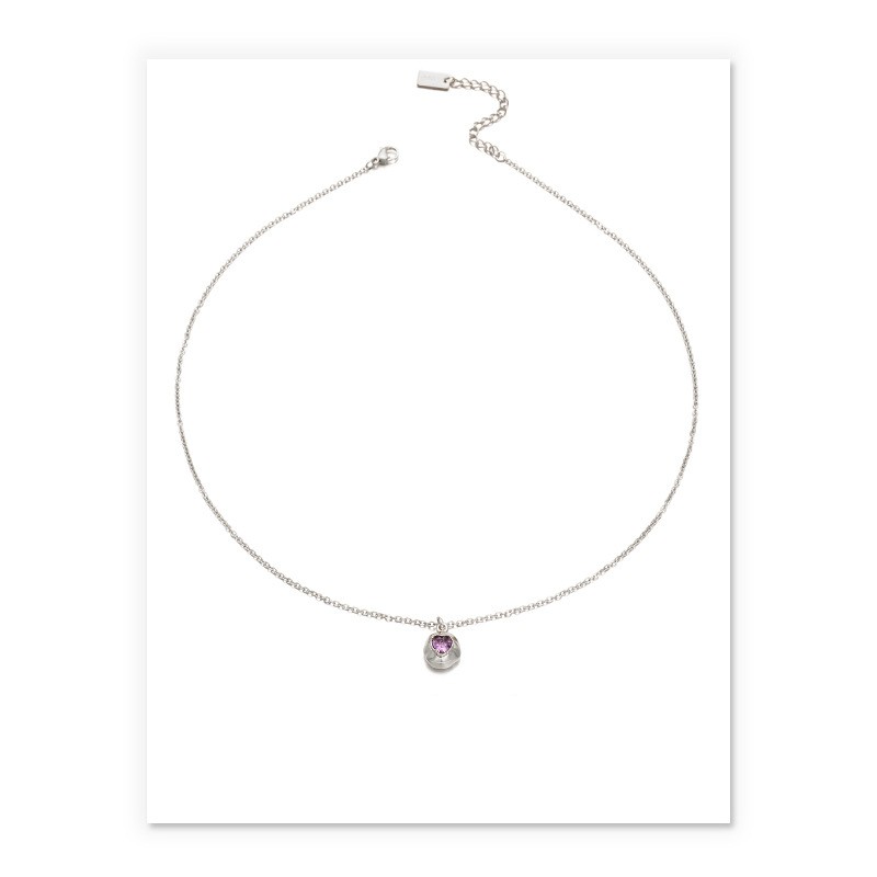 1 Piece Fashion Heart Shape Copper Plating Zircon Pendant Necklace display picture 4