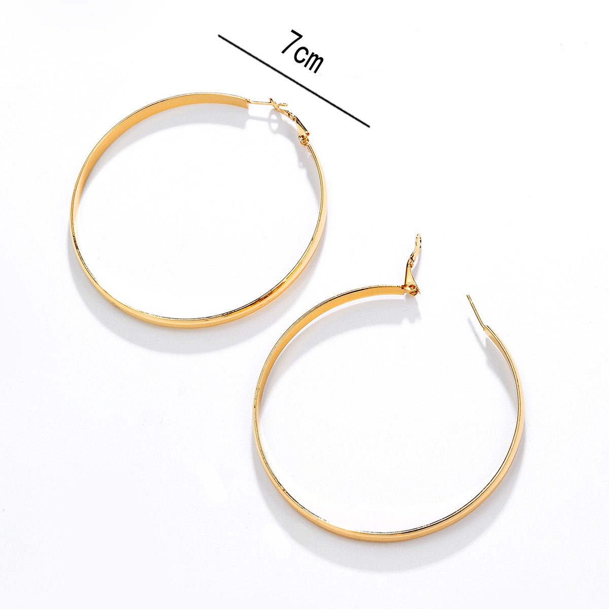 1 Pair Exaggerated Circle Plating Iron Hoop Earrings display picture 25