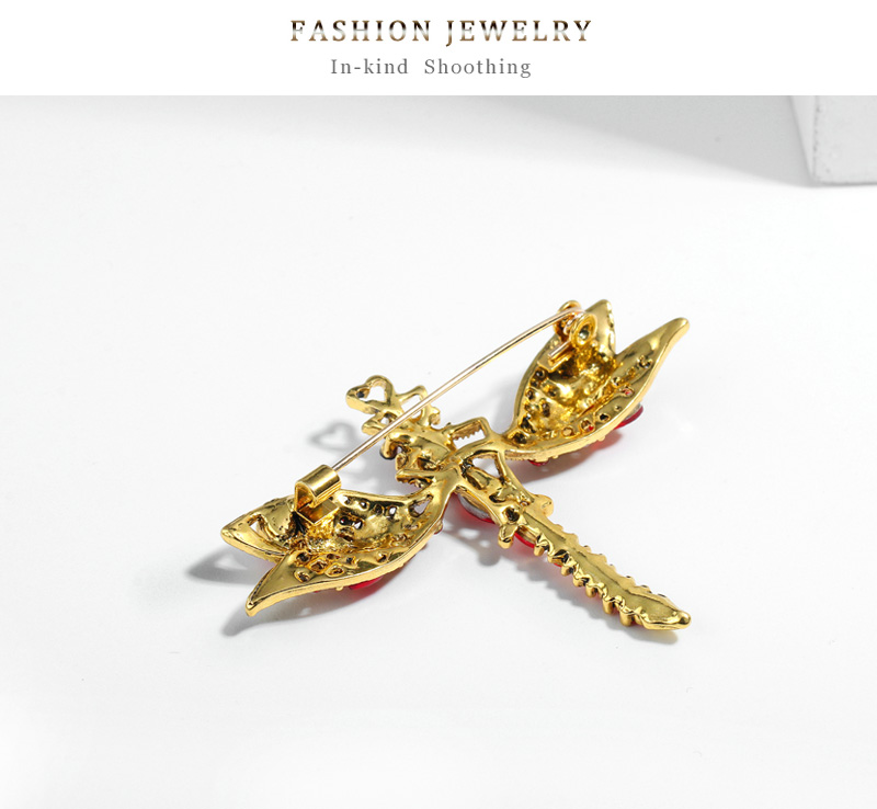 Fashion Dragonfly Alloy Inlay Rhinestones Unisex Brooches display picture 4