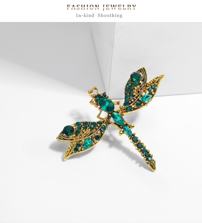 Fashion Dragonfly Alloy Inlay Rhinestones Unisex Brooches display picture 9