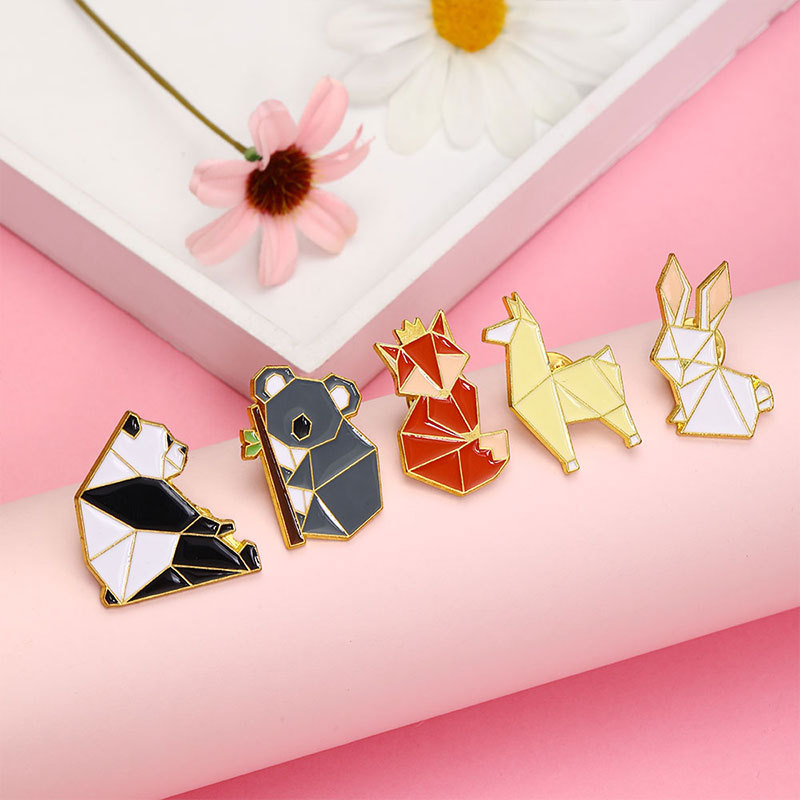 Cute Penguin Rabbit Dolphin Alloy Enamel Kid's Brooches display picture 5