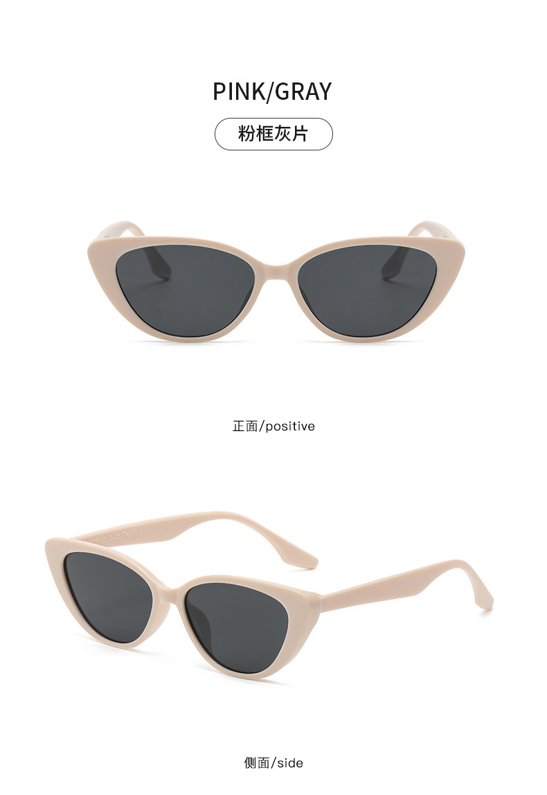 Vintage Style Commute Pc Resin Cat Eye Full Frame Women's Sunglasses display picture 10