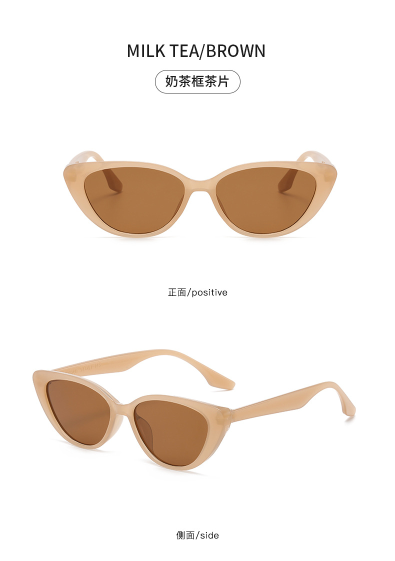 Vintage Style Commute Pc Resin Cat Eye Full Frame Women's Sunglasses display picture 11