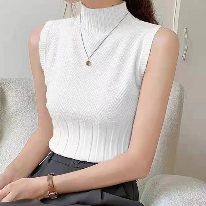 Women's Knitwear Tank Tops Simple Style Solid Color display picture 4