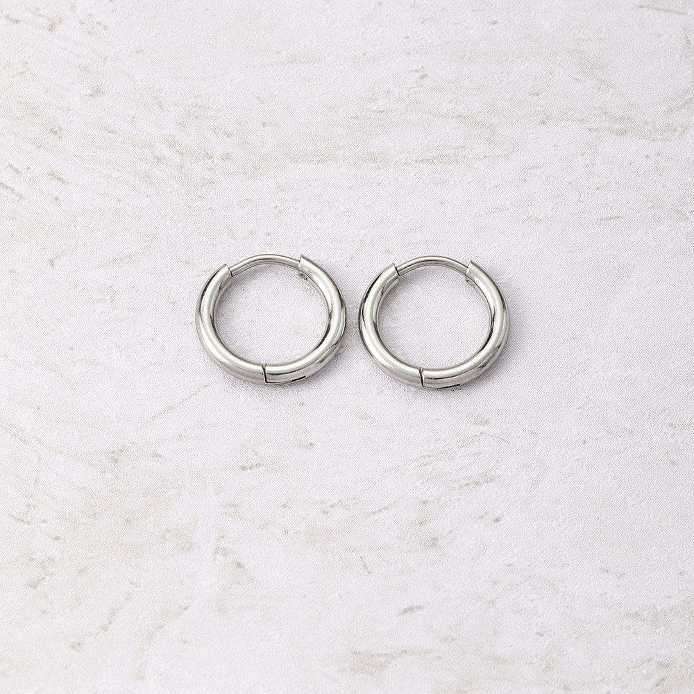 1 Pair Simple Style Circle Metal Women's Hoop Earrings display picture 3