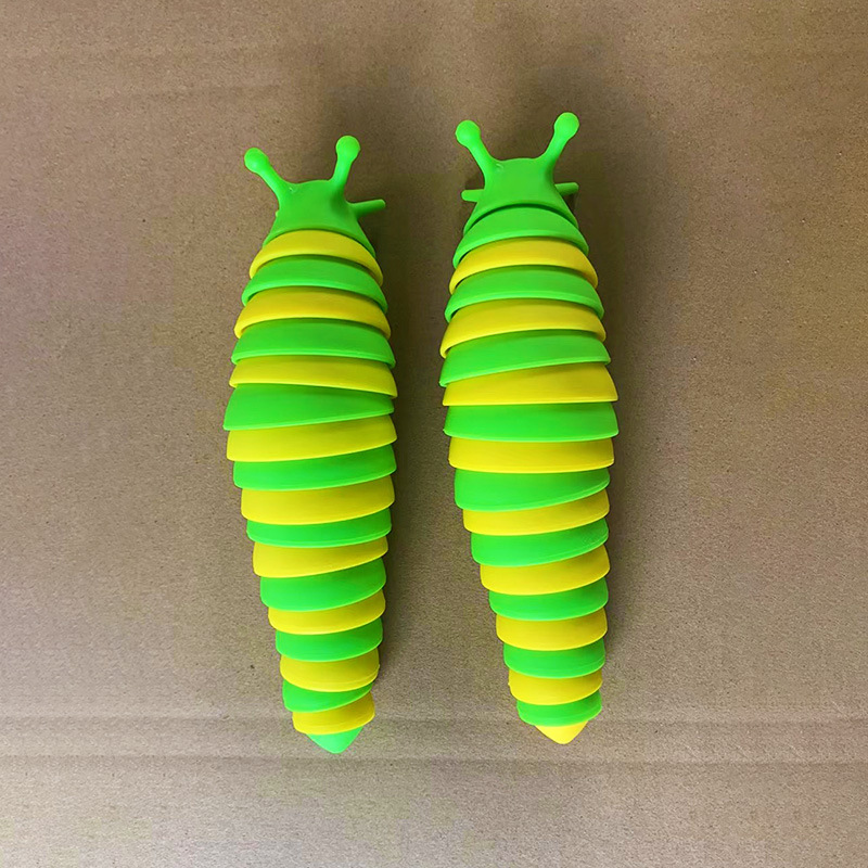 New Style Colorful Caterpillar Fun Decompression Toy Children Vent Slug Pressure Reduction Toy Wholesale display picture 4