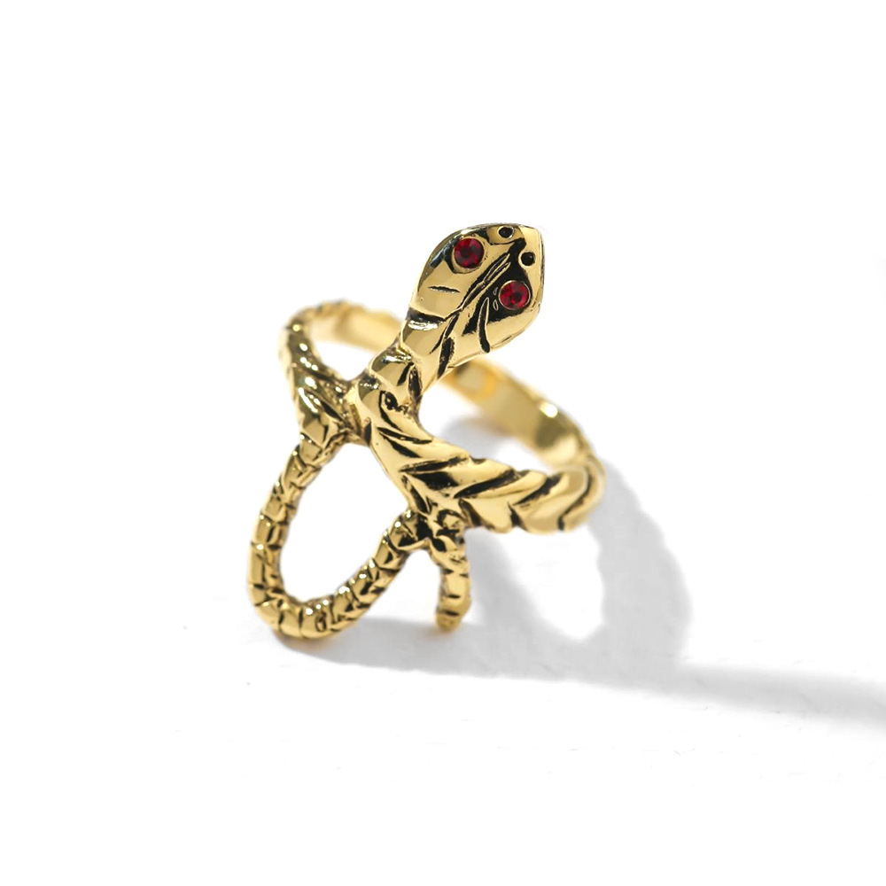 1 Piece Fashion Snake Alloy Plating Women's Rings display picture 1