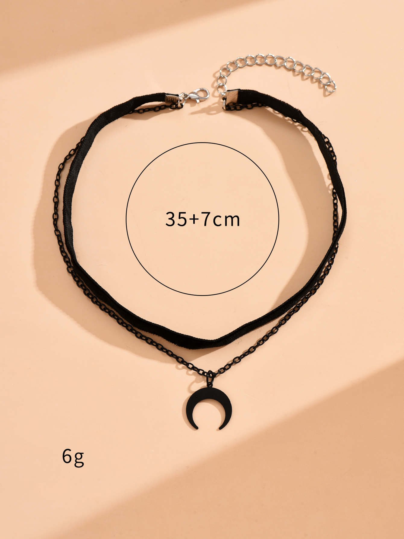 Lolita Mond Legierung Frau Geschichtete Halskette Halsband display picture 4